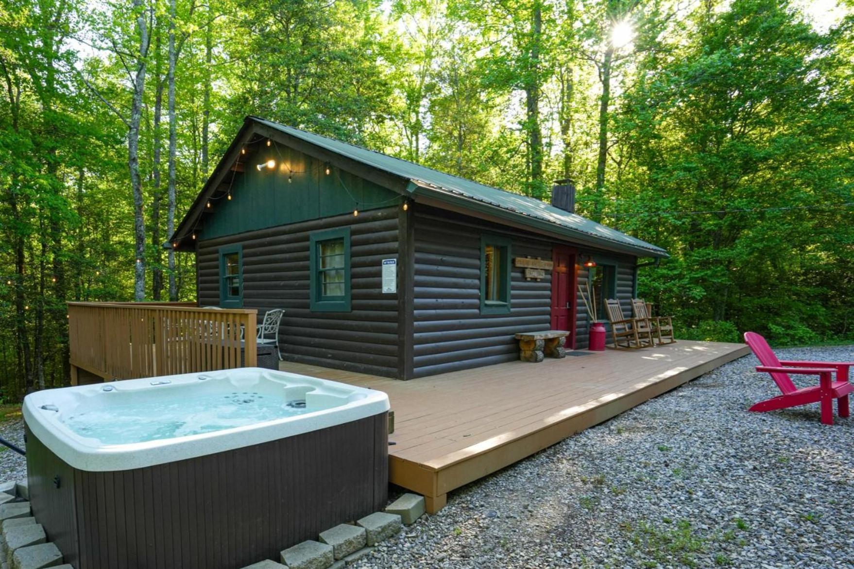 The Big Little Cabin - Hot Tub & Playground Далонега Экстерьер фото